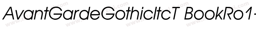 AvantGardeGothicItcT BookRo1字体转换